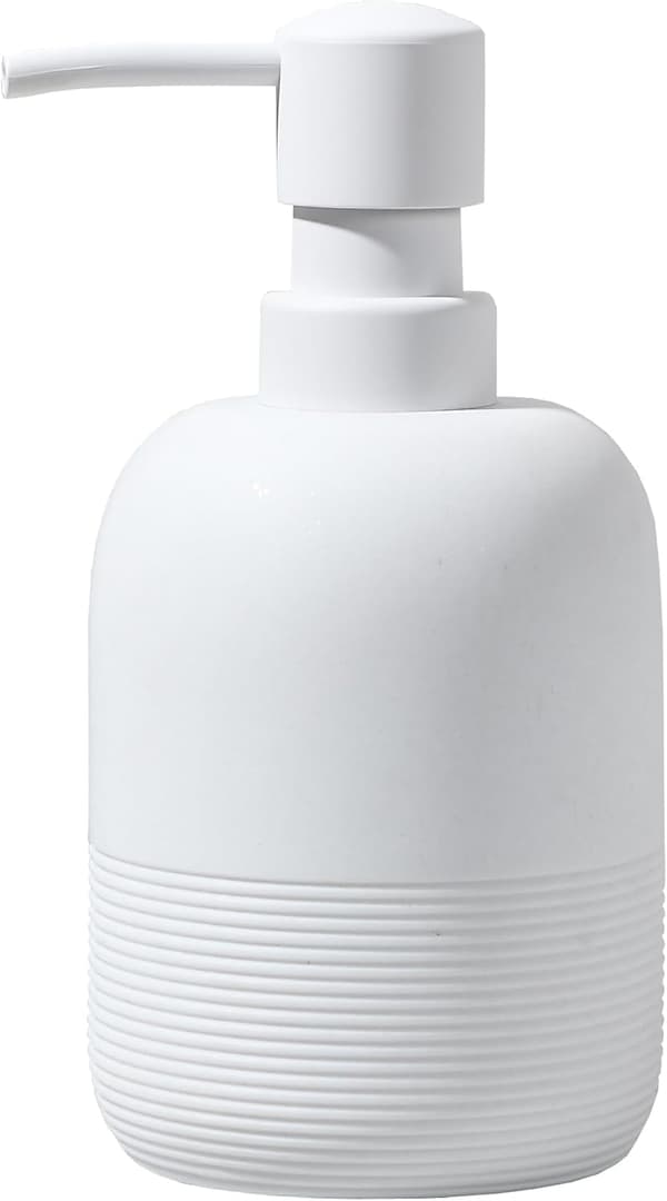 Sæbedispenser, håndsæbe lotiondispenser til badeværelsesbordplade, sæbedispenser til køkkenvask, hvid