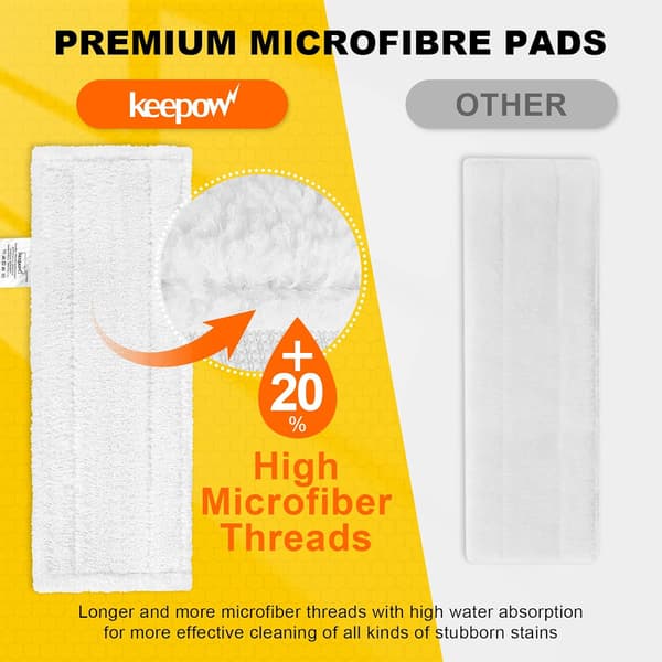 5-pak damprenserpuder kompatible med Karcher EasyFix SC2, SC3, SC4, SC5, damprenser tilbehør til Karcher