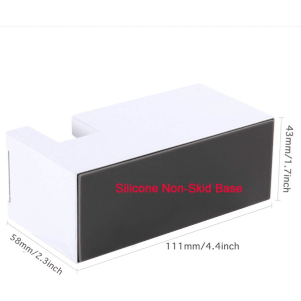 Skrivebordsdispenser - Silikon sklisikker vektet base tape cutter for kontor, skole og hjemmeartikler