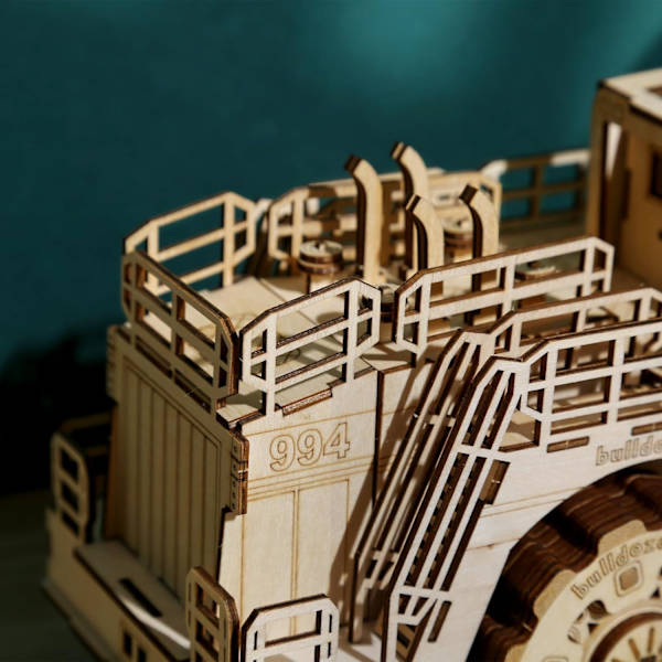 3D Träpusselmodellkit, Gaffeltruck, Träbyggsats för Vuxna, Trämekanisk Byggsats, Present till Födelsedag Fars Dag