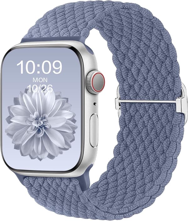 Flettede Solo Loop-remmer kompatible med Apple Watch-rem 40mm 41mm 38mm 42mm