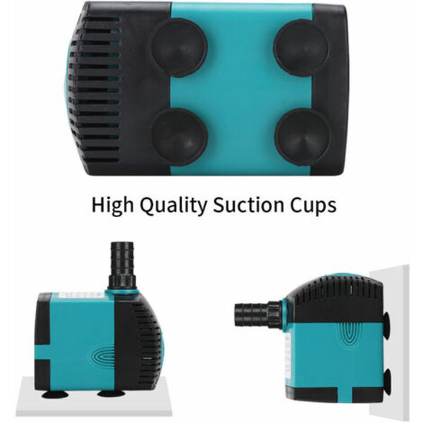 Uppovesi Pumppu 220L/H, 3W Mini Uppovesi Pumppu, Akvaarion Vesipumppu, Akvaarion Kiertovesipumppu