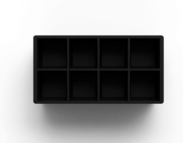 Silikone isterninger - Store isterninger - Silikoneforme til 8 GIGANTER isterninger (pakke med 2)