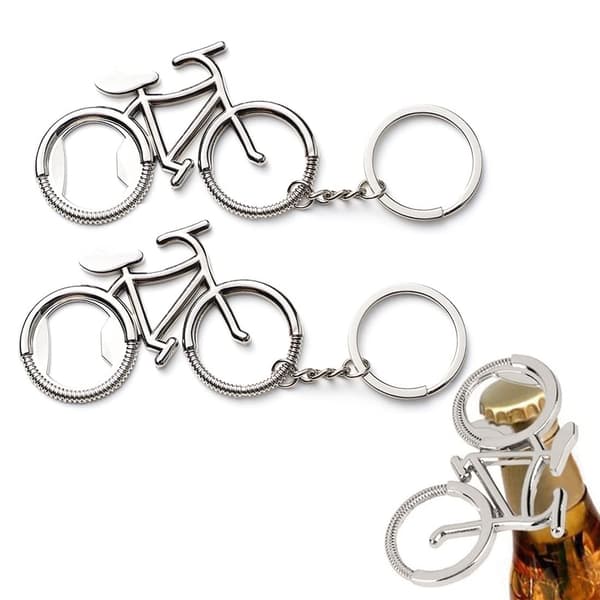 Cykel flaskeåbner nøglering, ølflaskeåbner