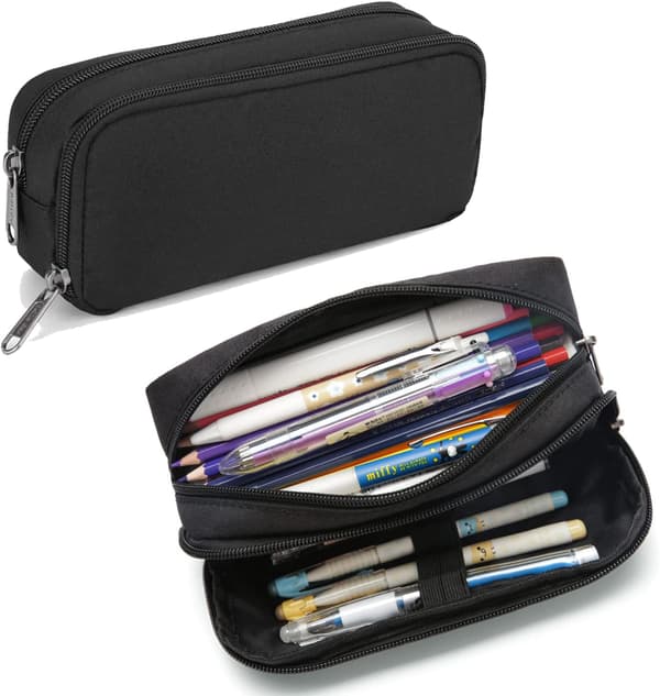 Etui, stor kapacitet pung taske 2 rum