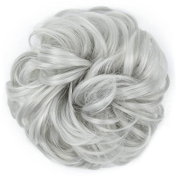 Peruk med elastiskt band, bulle peruk, lockig bulle, 1 st As shown in the picture