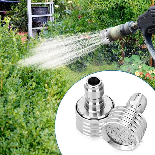 2 st Högtryckstvätt Munstycksspetsar för Högtryckssystem Spruthuvud Mässing 1/4” Snabbkoppling Sprinkler