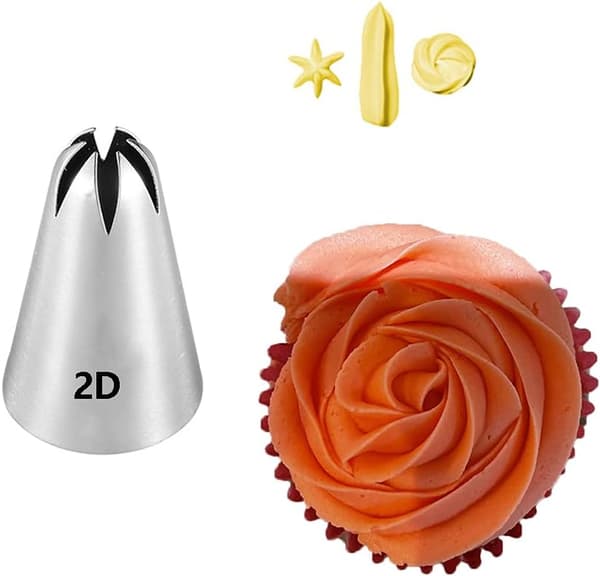 4 st Tårtdekorering Stora Spritstyllar, Tårtstyllar Set för Bakning av Kakor och Cupcakes