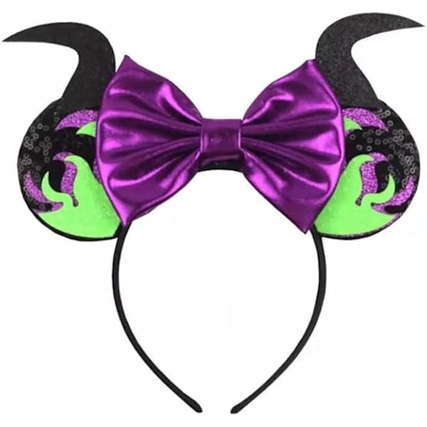 Maleficent-hiirenkorvat hiuspanta Halloween-asuun ja juhliin