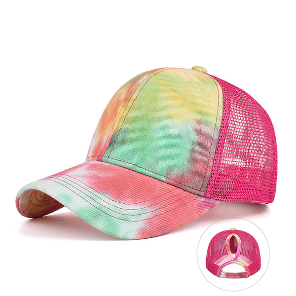 Unisex Tie Dye Säädettävä Snapback Ulkoilu Urheilu Hattu Puuvilla Hip Hop Baseball Lippi