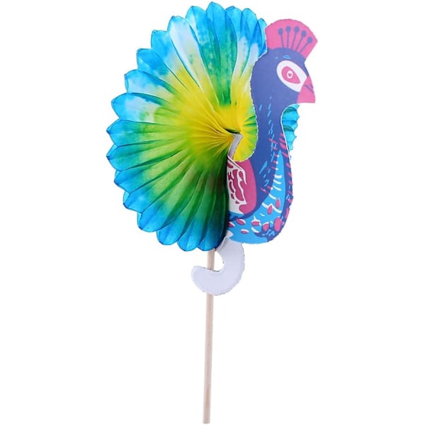 50 stk Drikk Fruktkake Pinner Plukker Forrett Cocktail Pinner Cupcake Topper Parasoll Påfugl Gullfisk Bryllup Fest Dekorasjoner (Tilfeldig Stil)