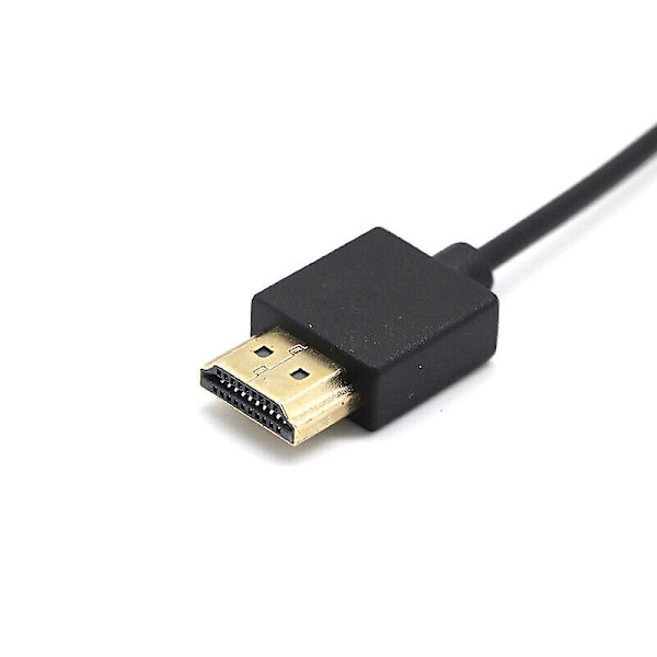 for 1 x HDMI til USB kabel, USB til HDMI Han Strømforsyningsledning, Ren Kobber 0.5M
