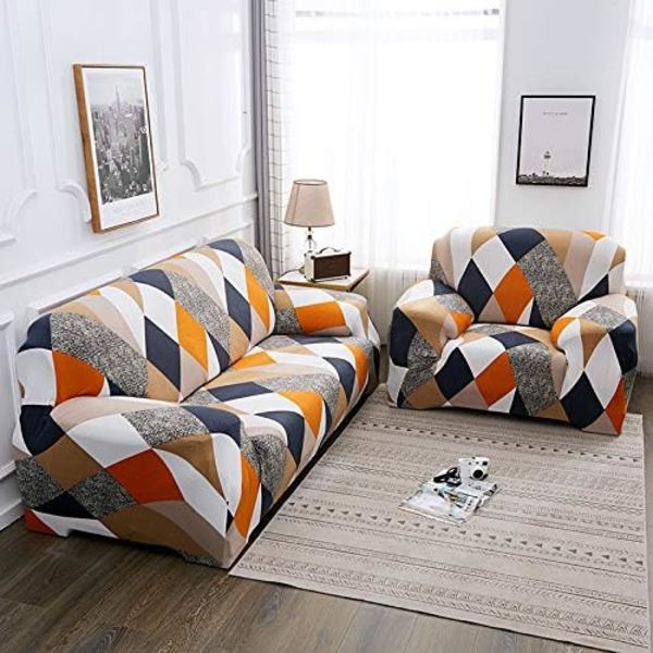 Sofaovertrekk 2-seters sofaovertrekk stretch slipcovers sofaovertrekk polyester spandex møbelbeskytter