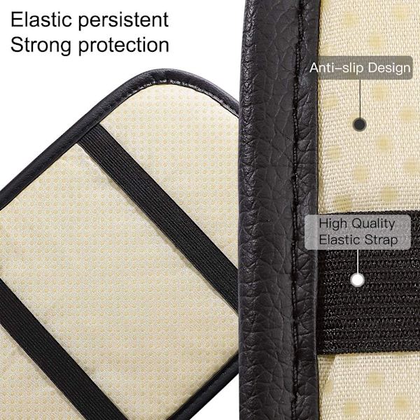 Bling Bilarmrestskydd Glans Kristall Bilcenterkonsolskyddsskydd Universal Auto Arm Rest Kuddar