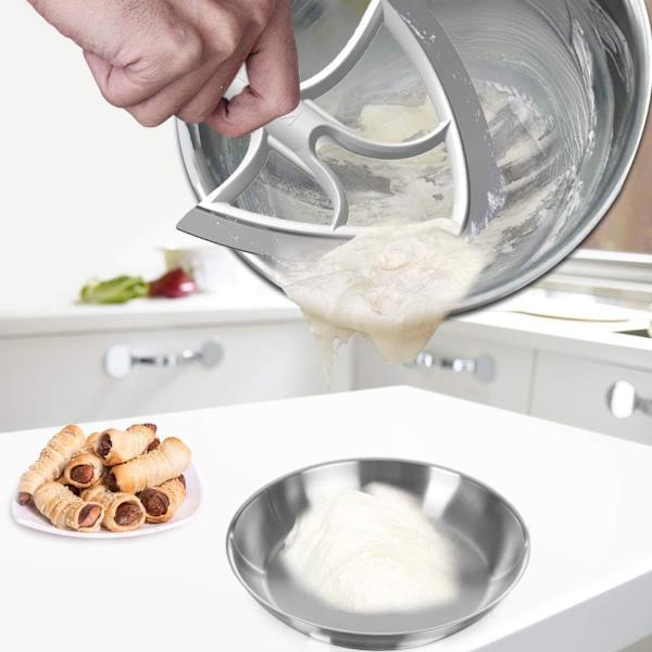 Flex Edge Beater för KitchenAid Tilt-Head Stand Mixer-tillbehör, 4,5-5 Quart Flex Edge Beater Paddle med silikon