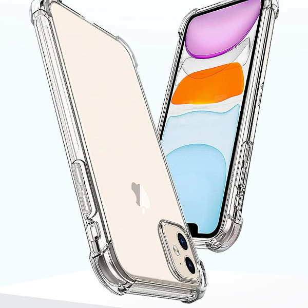 2-pack transparent fodral kompatibelt med Iphone 11