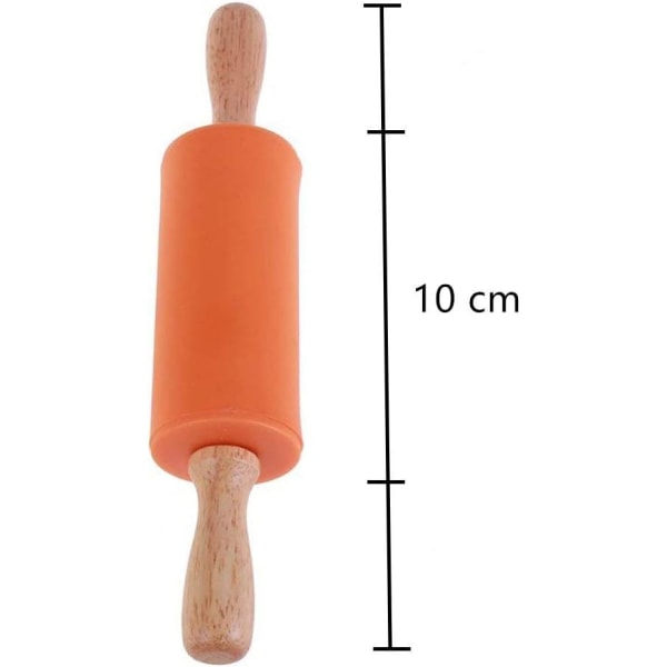 9 tum mini kavel, 2 st kavel med trähandtag för barn, degrullar för baktillbehör Hemkök