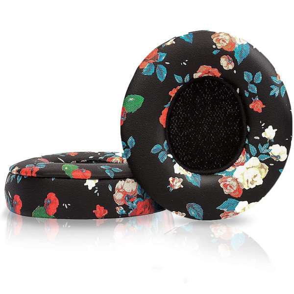 Flower Pattern Earpads compatible with Beats Solo2 / Solo3 wireless headphones