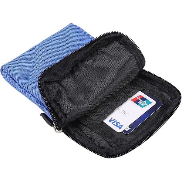 Puhelin Olkavyölaukku, Puhelimen Vyökiinnike, Olkapussi Vetoketjulla Ristiin blue Small size