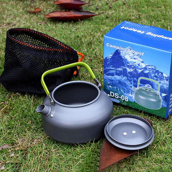 Utomhus Camping Vandring Kittel Kaffeepanna 0.8L Aluminium Bärbar Tekanna Kittel