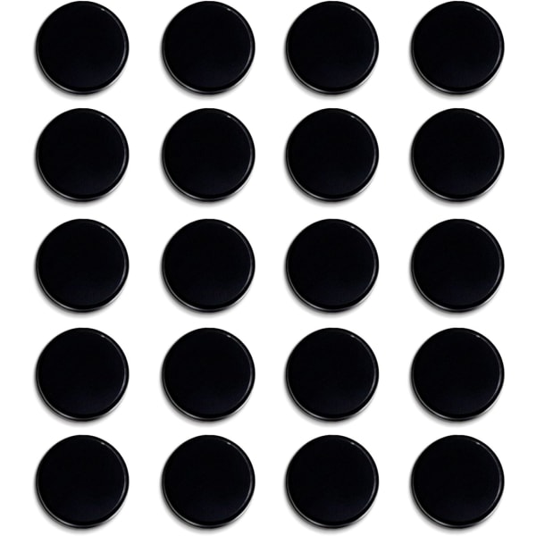 Køleskabsmagnet, 20 stk. køleskabsmagneter, stærk magnet whiteboard, skabsmagneter, kontormagneter Black 20PC-3CM