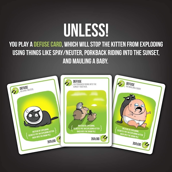 Exploding Kittens NSFW - VOKSEN Russisk Roulette Kortspill, Drikkspill for Voksne - Kortspill for Voksne & Tenåringer - 2-5 Spillere