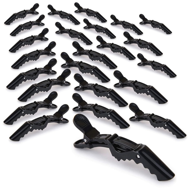 Home Women styling hairclip - 24 pcs professional alligator plastic hair sectioning clips - Durable alligator hair clip