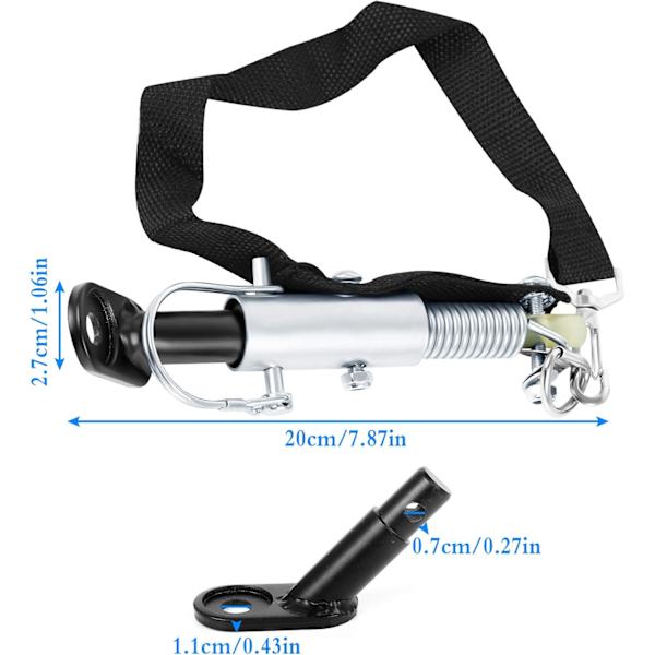 Släpvagnskoppling Cykel Universal Koppling Adapter Dragkrok Adapter Klämma med Säkerhetsstift för Barn Hundar Släp Cykeltillbehör Fäste