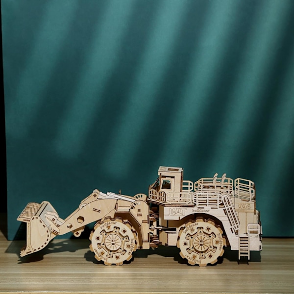 3D Träpusselmodellkit, Gaffeltruck, Träbyggsats för Vuxna, Trämekanisk Byggsats, Present till Födelsedag Fars Dag