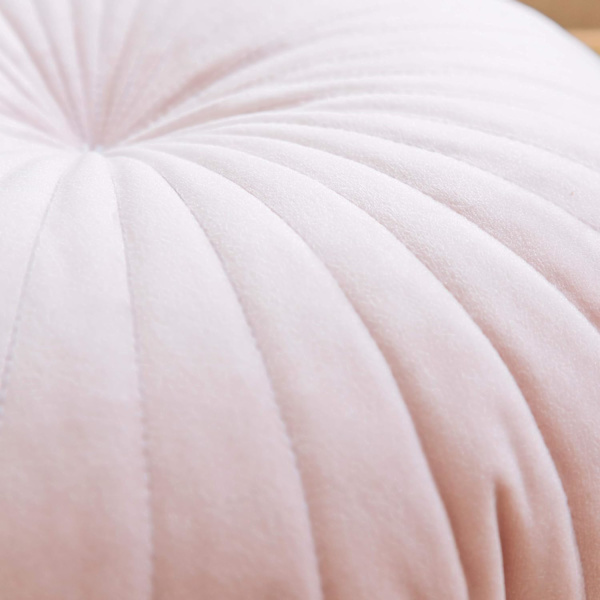 Rund plysj pute pyntet gresskar pute stol pute gulvpute dekorasjon for hjem sofa seng karnapp vindu bil 15x15x4 tommer  (Rød)