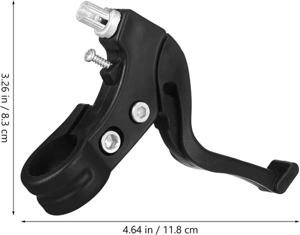 1 par børnecykelbremsegreb, børnecykelstyrgreb, cykelbremsedele, cykelfoldebremser, sort