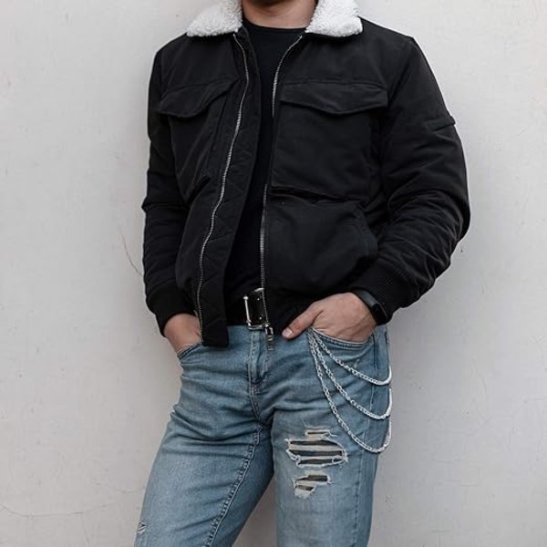 3 stk. Jeans kæder tegnebog kæde lomme kæde bælte kæder Hip Hop bukser kæde