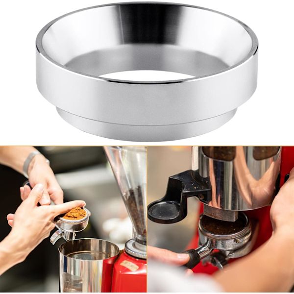 Kaffe doseringsring i aluminium - universell doseringstrakt for espressokvern