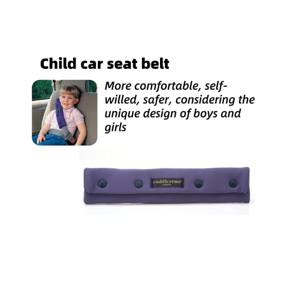Setebeltejustering og stropper skulderputer for baby barn, nakkestøtte hodestøtte setebelteputetrekk og setebelte