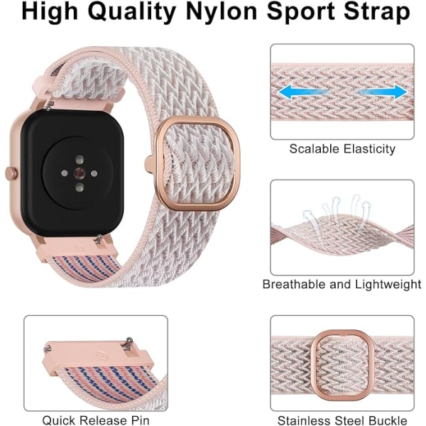 Lämplig för Apple Watch iWatch1234567, 38/40/41 mm armband, justerbart elastiskt watch i nylon , sportarmband för Apple Watch iWatch1234567