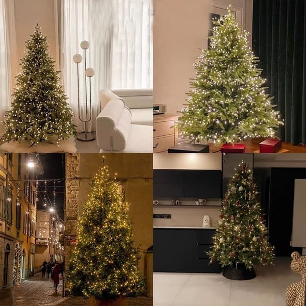 Utomhus julgransbelysning, 300 LED-lampor, fjärrkontroll