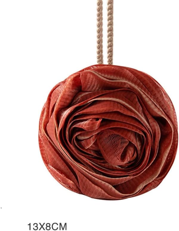 2 stk. Rose Blomst Badesvamp Eksfolierende Brusesvamp Mesh Badebolde til Kvinder