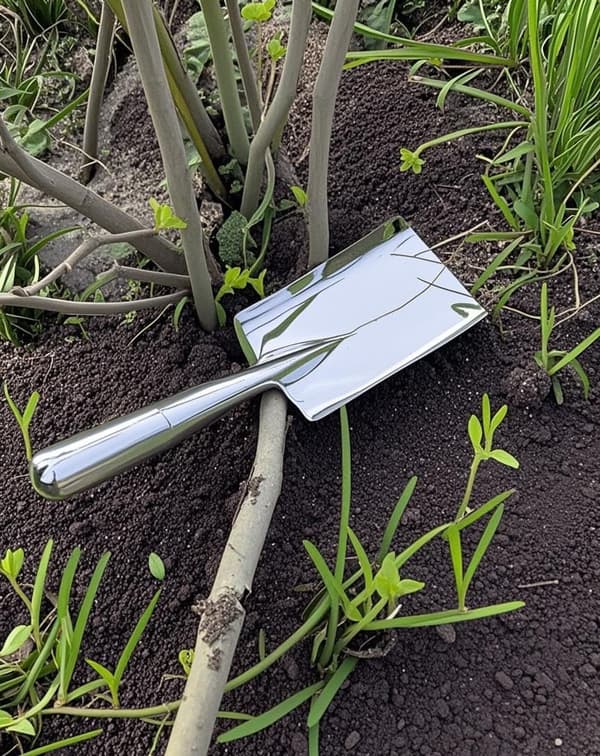 Trädgårdsspatel - Trädgårdsredskap i rostfritt stål, trädgårdsspade, handspade för plantering och omplantering