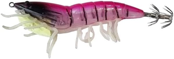 Fiskesluk Reke Reker | Med Rangle, Lysende Bein | 11,5 cm, Lilla
