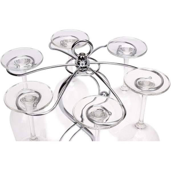 Vinglasophæng i rustfrit stål, elegant glasstativ/vinglasophæng/opbevaring til vinglas