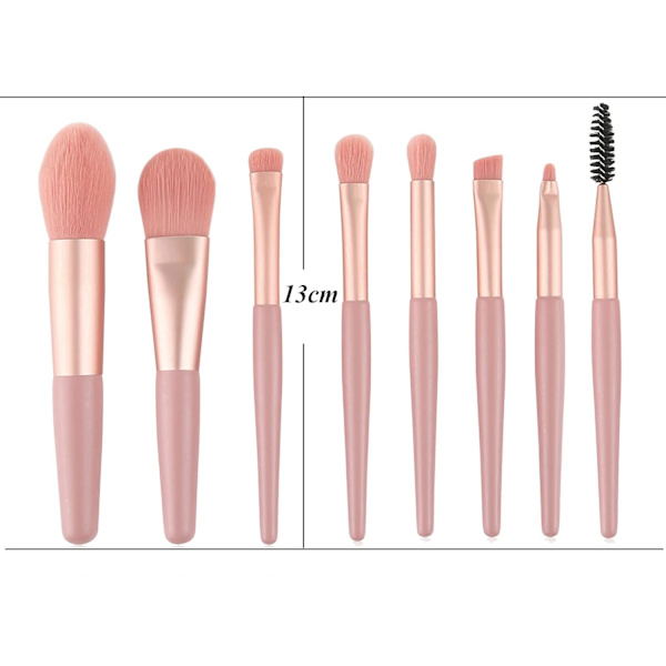 8-delt makeupbørste sæt foundation børste makeup børste