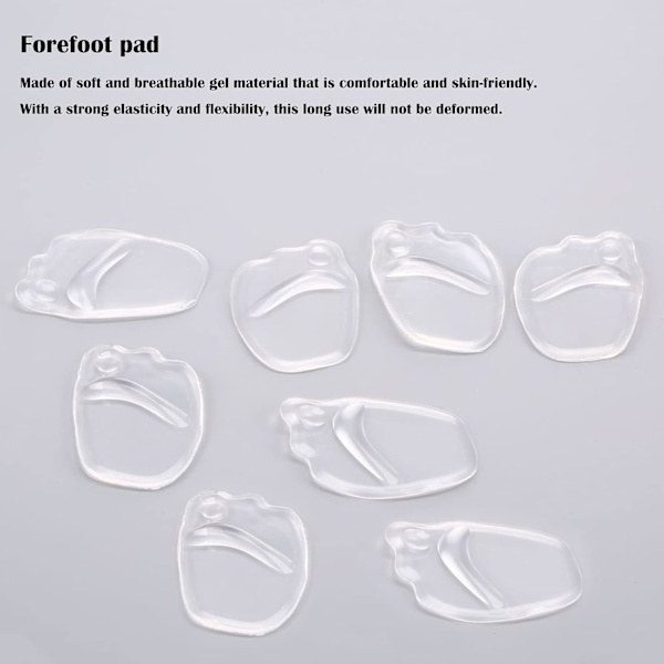 Pairs Gel Forfot Innleggssåler, Fotputer, Forfot Gel Innleggssåler