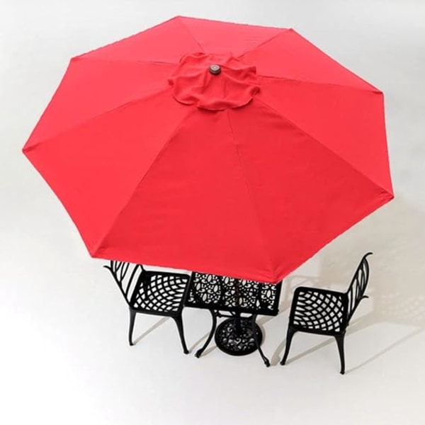 Uteplats paraply utbyte utomhus baldakin strand bakgård marknads cover, diameter 2,7 cm