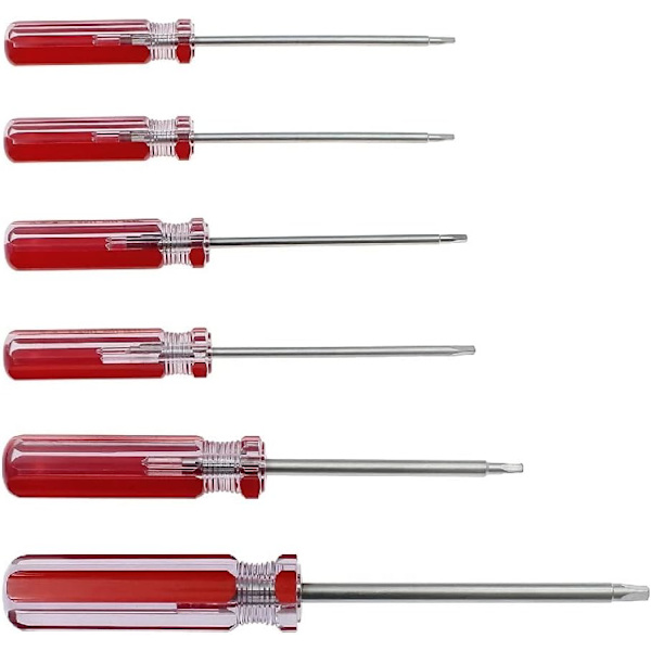 6 kpl kolmion muotoinen ruuvimeisseli sarja, magneettinen kolmion muotoinen ruuvimeisseli bitit 1.8mm 2.0mm 2.3mm 2.7mm 3.0mm 4.2mm lelut
