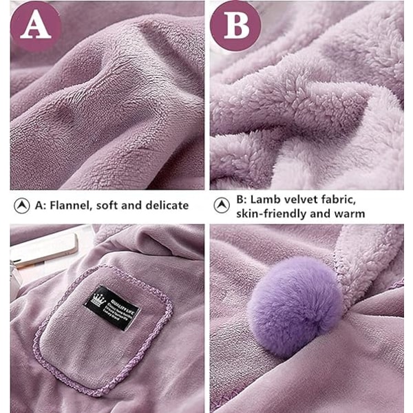 Koselig omslagsjal i ull, pledd, pashminas, tildekking, vinteromslag for kvinner, varmt teppe, kappeomslag, sjal Pink