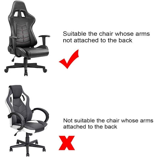 Stretchbara spelstolsöverdrag - Ergonomiska kontorsdatorspelstolsöverdrag