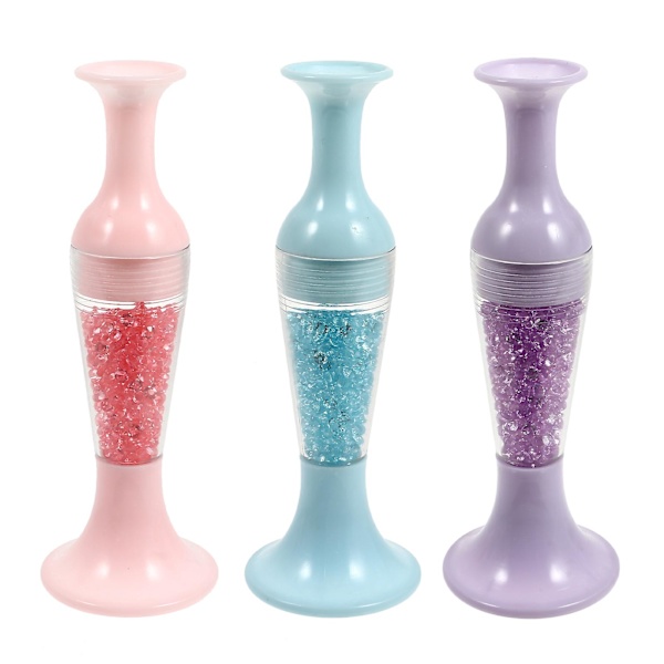 3 st Vasformade Diamantkonstpennor Nageldiamantlimningsverktyg Diamantbildpennor