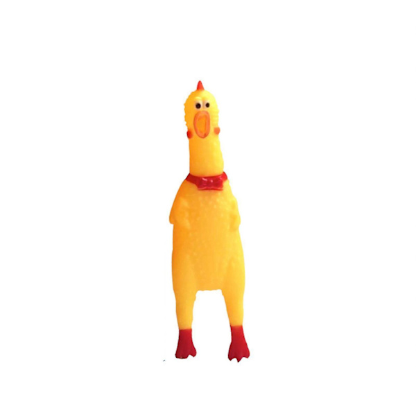 Gul Gummikylling Skrigende Kylling Klem Lyd Legetøj Pive Legetøj Tygge Legetøj Til Børn, Kæledyr, Spil Legetøj