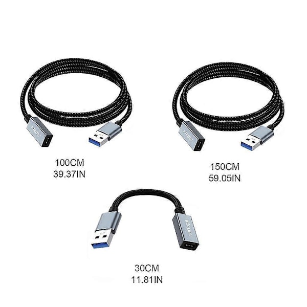USB Hane Till Typ C Hona Förlängningsadapter 10Gbps För Laptop PC Laddare, 30cm
