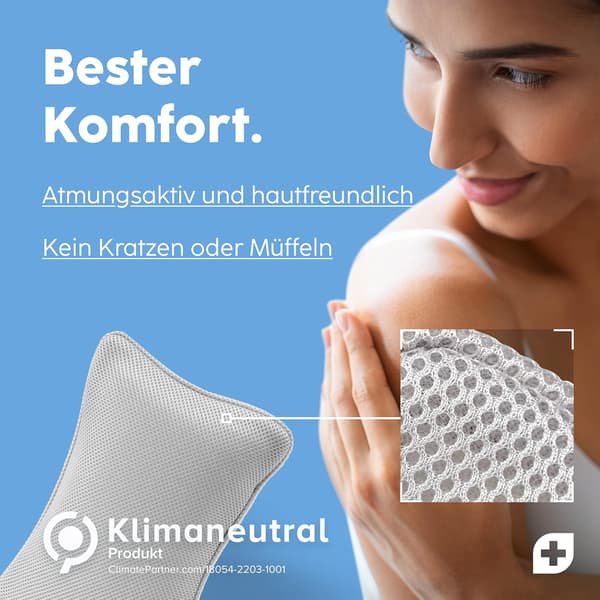 Badkudde, badkudde testvinnare som badkudde, nackkudde Gray